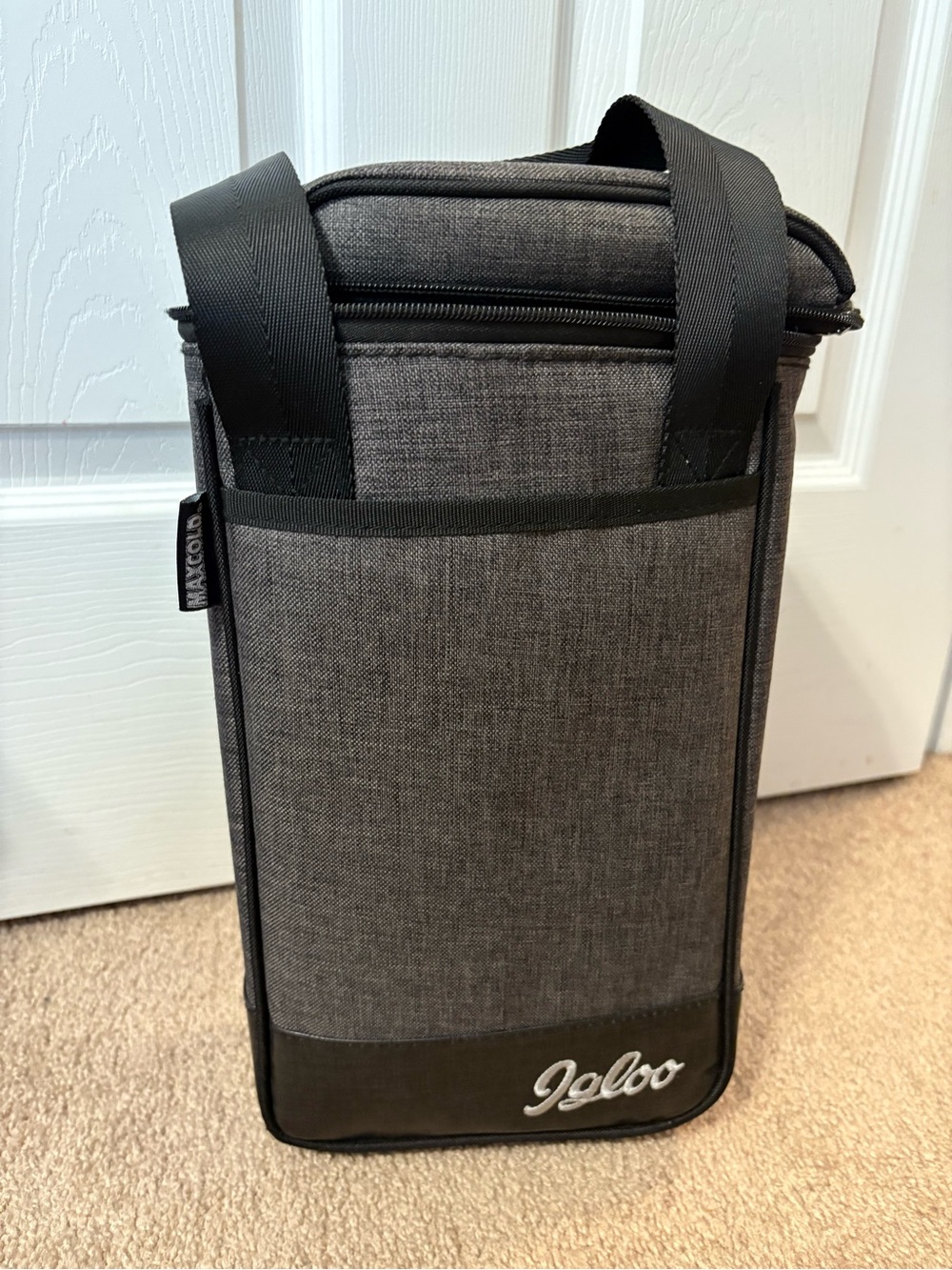 Igloo Gray Insulated Vertical lunch drinks Tote